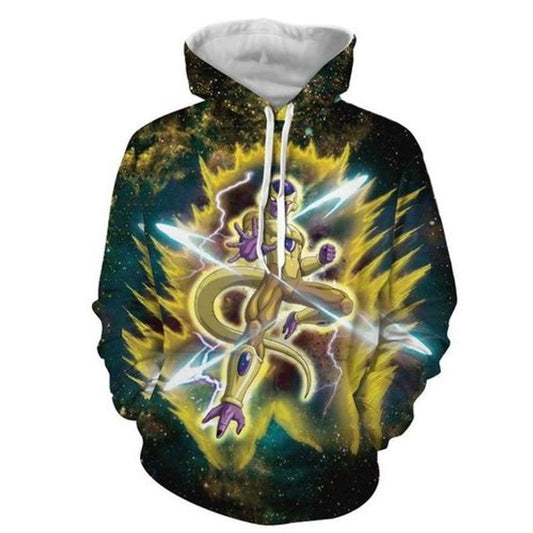 Golden Frieza Ultimate Evolution Galaxy Pullover 3d Hoodie Moonbestprint