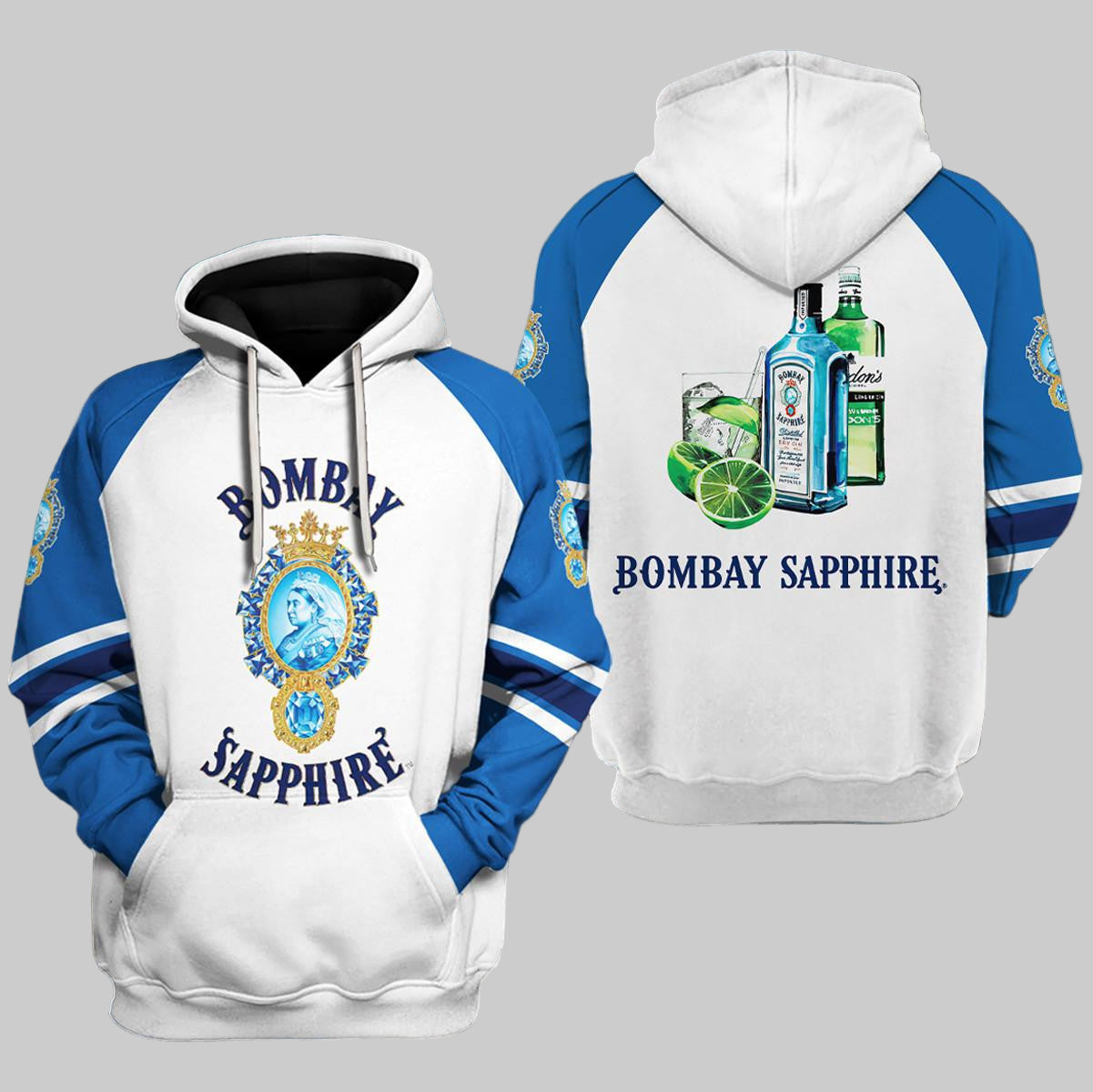 Bombay Sapphire Gin 3d Hoodie Moonbestprint