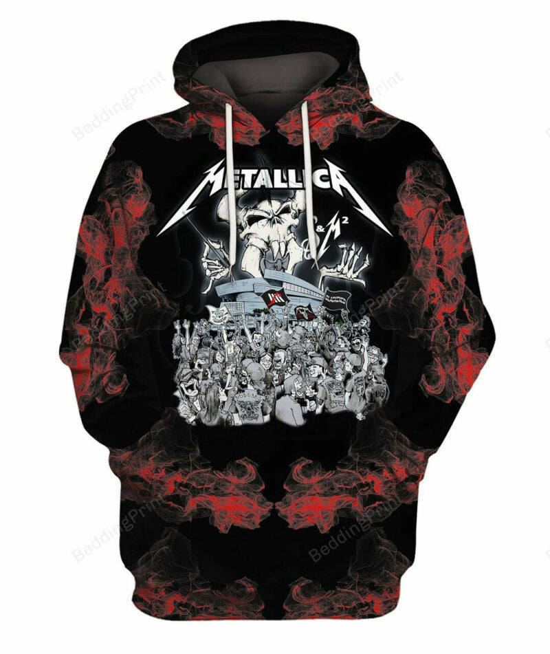 Metallica Band 3d All Over Print Hoodie Moonbestprint