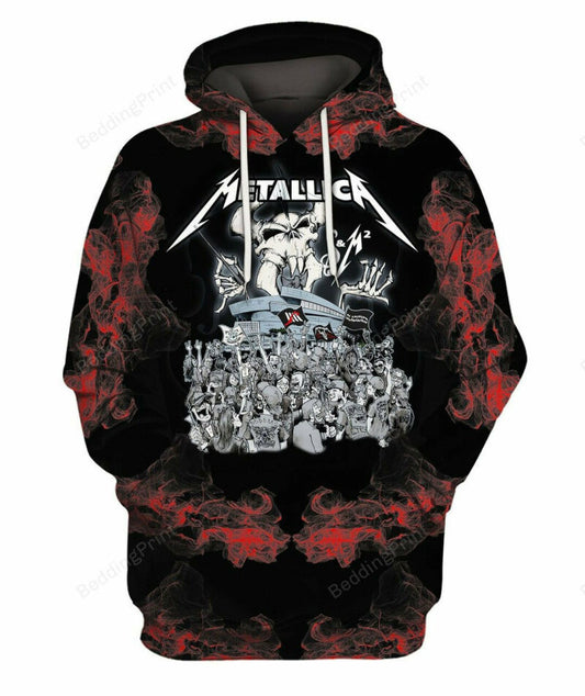 Metallica Band 3d All Over Print Hoodie Moonbestprint