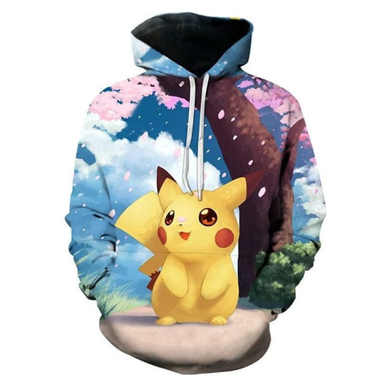 Pikachu And Pokemon Characters Cute Full Over Print 3d Hoodie Zip Hoodie Moonbestprint