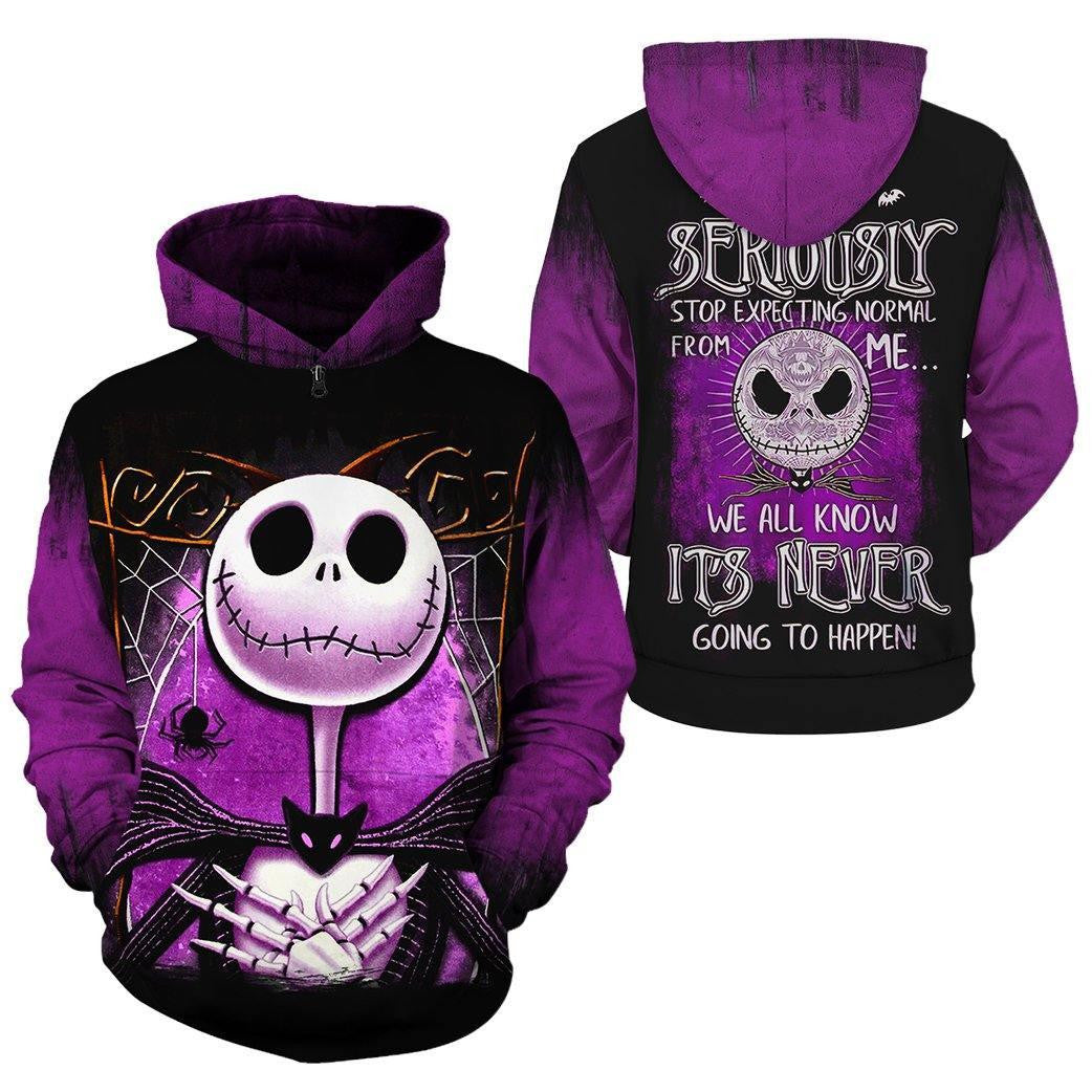 Halloween Jack Skellington Hoodie And Zip Hoodie, Gift For Fan 3d All Over Print Shirt Hoodie Moonbestprint