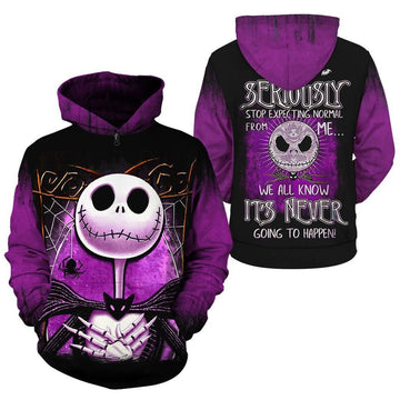 Halloween Jack Skellington Hoodie And Zip Hoodie, Gift For Fan 3d All Over Print Shirt Hoodie Moonbestprint
