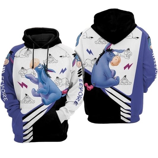 Eeyore Cartoon Winnie The Pooh Over Print 3d Hoodie Zip Hoodie 96 Moonbestprint