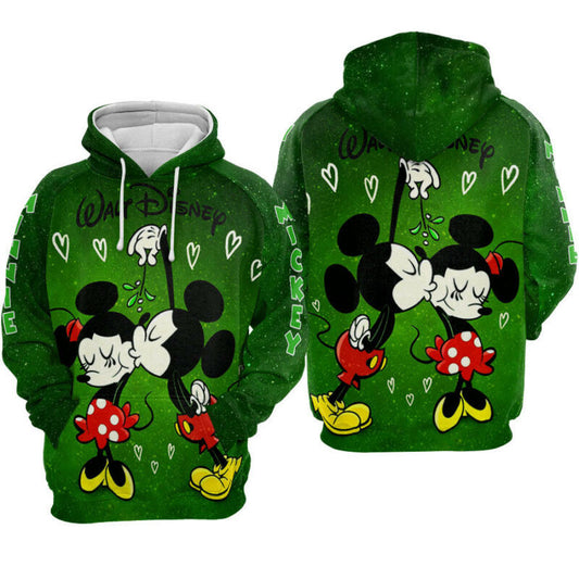 Mickey Minnie Lover Galaxy Valentine Couple Hoodie Zip Hoodie Moonbestprint