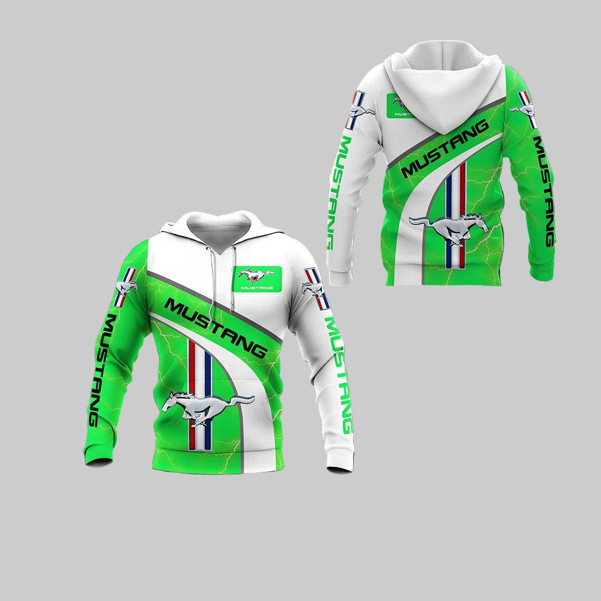 Ford Mustang Luxury Car 8k198 Fan Gift 3d Zip Hoodie Hoodie Ii0 Moonbestprint