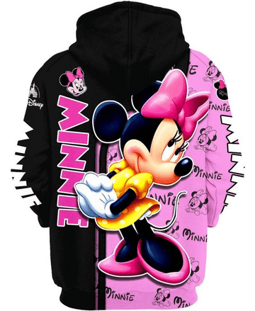 Lovely Minnie Mouse Comics Diseny Cartoon 47 Fan Gift, Minne Mouse Disney Gift, Stylist Unisex Cartoon Graphic Outfits Aop Hoodie Moonbestprint
