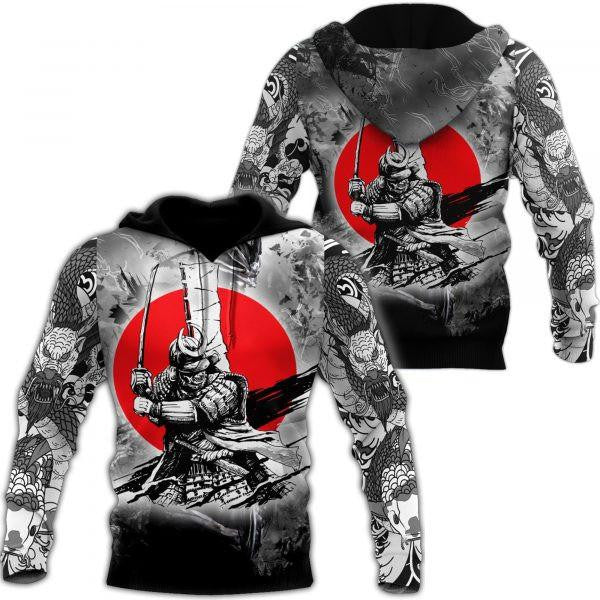 Men Samurai Tattoo 2k518 Lover Gift,men Samurai All Over Print 3d Hoodie Moonbestprint