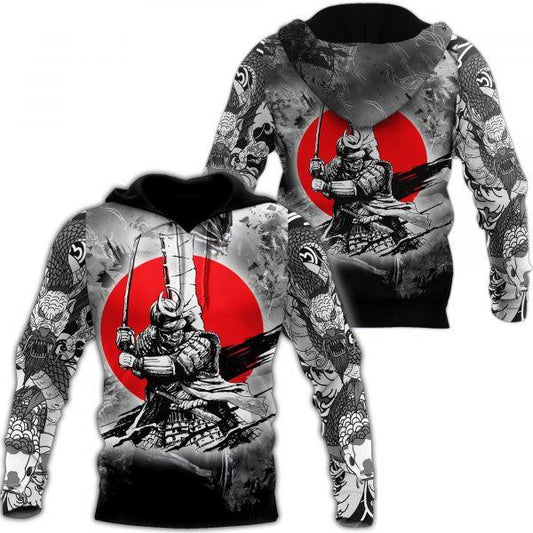 Men Samurai Tattoo 2k518 Lover Gift,men Samurai All Over Print 3d Hoodie Moonbestprint