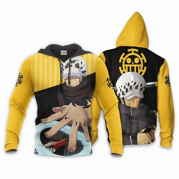 Trafalgar D Water Law One Piece Anime Manga For Men And Women 3d Hoodie Zip Hoodie Moonbestprint