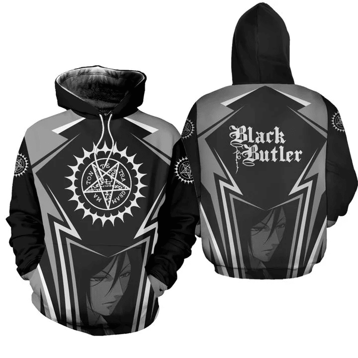 Black Butler Kuroshitsuji Symbol Anime Manga For Men And Women 3d Hoodie Zip Hoodie Moonbestprint