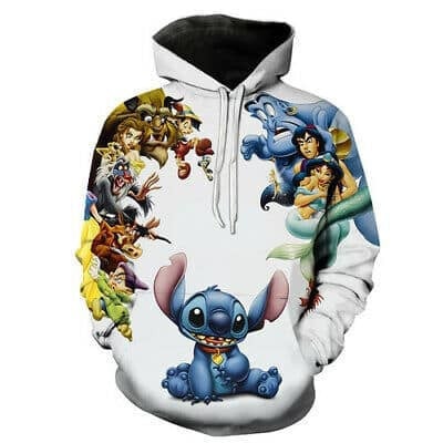 Stitch Art 3d Printed Hoodie/zipper Hoodie Moonbestprint