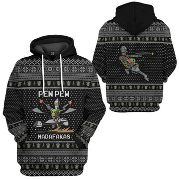 Star Wars Yoda Ew Pew Madafakas Hoodie Zip Hoodie Moonbestprint