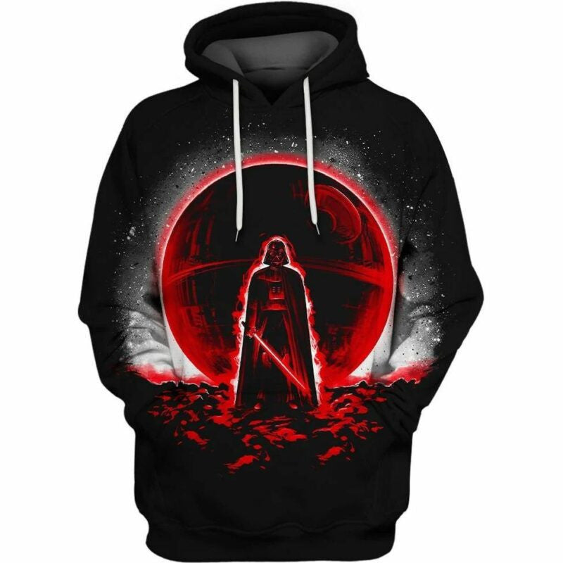 The Dark Side Of The Moon Star Wars Over Print 3d Hoodie Zip Hoodie Moonbestprint