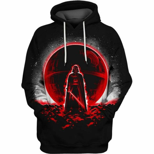 The Dark Side Of The Moon Star Wars Over Print 3d Hoodie Zip Hoodie Moonbestprint
