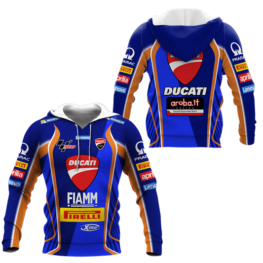Ducati Superbike Team All Over Print Hoodie, Zip Hoodie 463 Moonbestprint