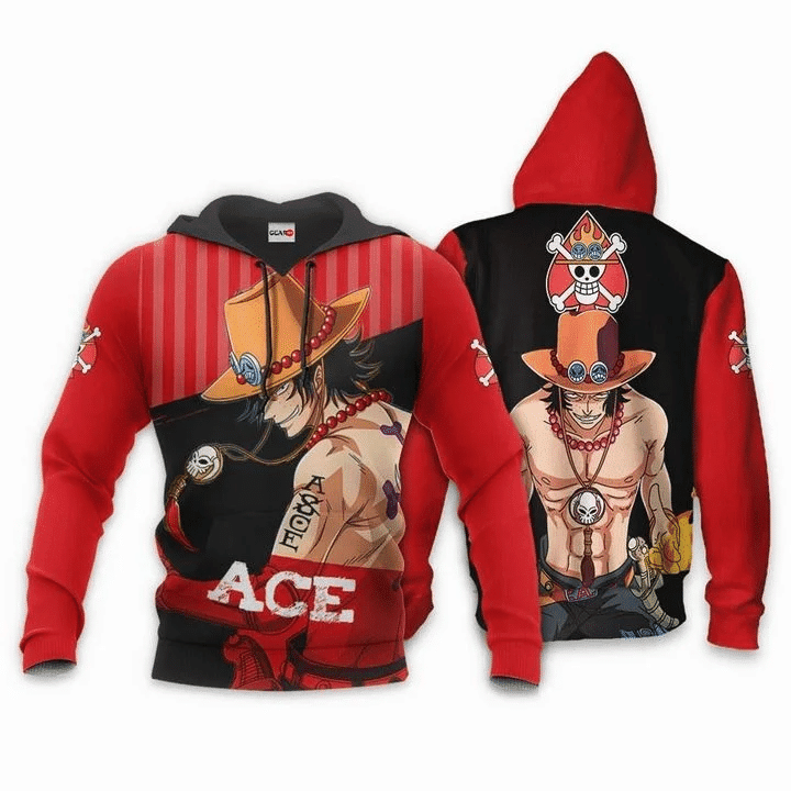 Portgas D Ace One Piece Anime Manga For Men And Women 3d Hoodie Zip Hoodie Moonbestprint