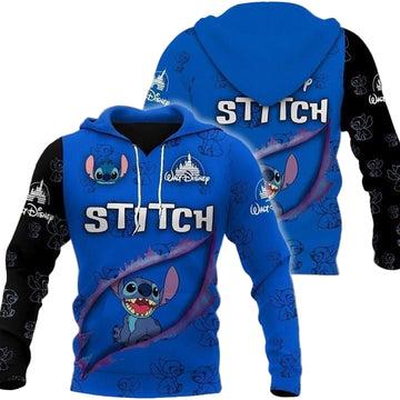 Lilo And Stitch Cute Lover 3d Hoodie Zip Hoodie 1069 Moonbestprint