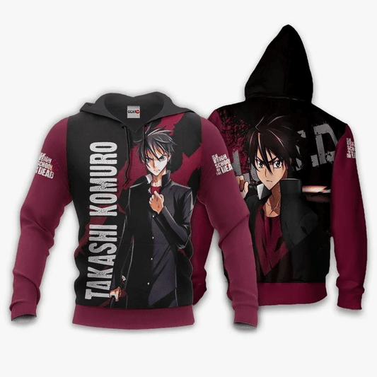 Highschool Of Dead Takashi Komuro Anime Manga For Men And Women 3d Hoodie Zip Hoodie Moonbestprint