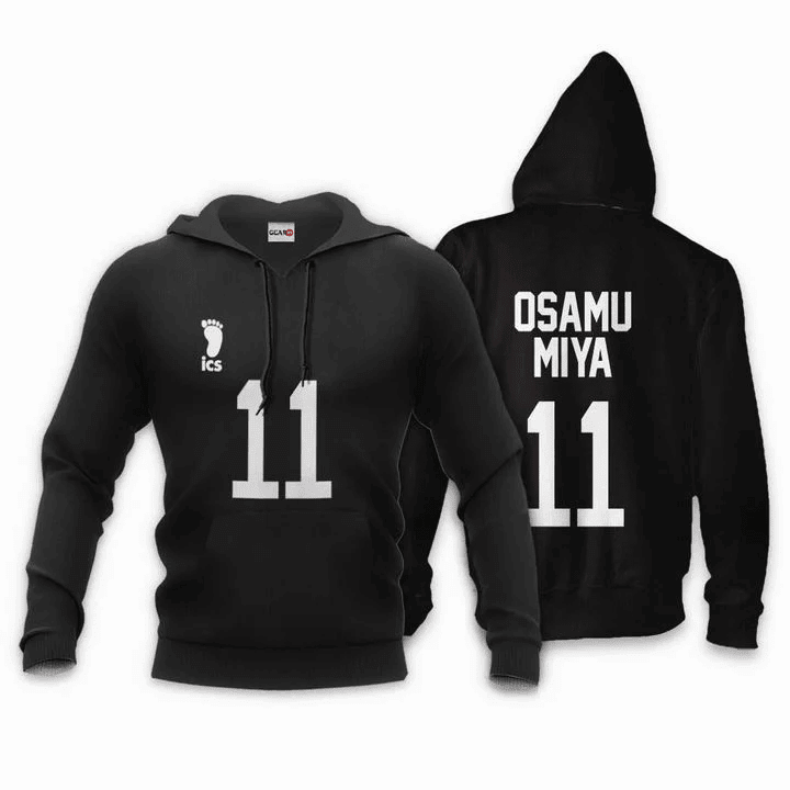 Inarizaki Osamu Miya Anime Manga Haikyuu Number 11 For Men And Women 3d Hoodie Zip Hoodie Moonbestprint