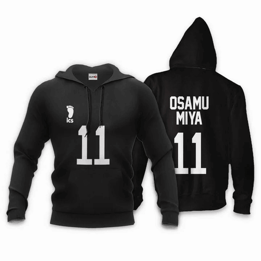 Inarizaki Osamu Miya Anime Manga Haikyuu Number 11 For Men And Women 3d Hoodie Zip Hoodie Moonbestprint