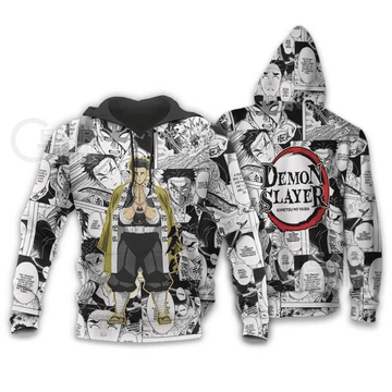 Gyomei Himejima Demon Slayer Anime Manga For Men And Women 3d Hoodie Zip Hoodie Moonbestprint