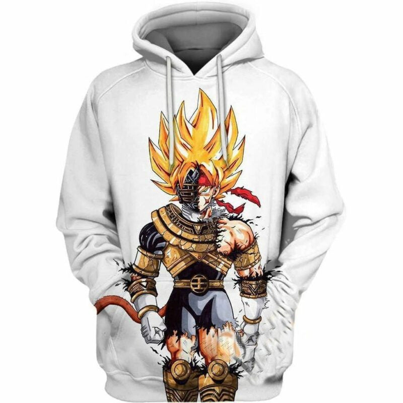 Bardock Aka Goku's Father Dragon Ball Over Print 3d Hoodie Zip Hoodie Moonbestprint