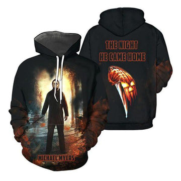 Michael Myers The Night He Came Home Horror Movies 2k514 Lover Gift,michael Myers All Over Print 3d Hoodie Moonbestprint
