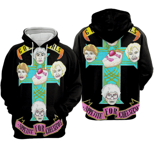 Golden Girls Appetite For Cheesecake Hoodie Zip Hoodie Moonbestprint