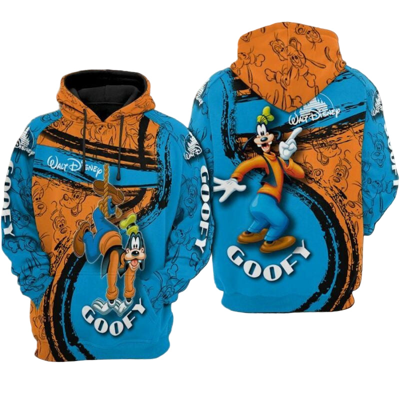 Goofy Movie Disney Over Print 3d Hoodie Zip Hoodie Moonbestprint