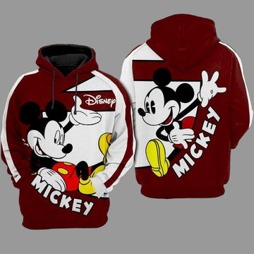 Mickey Mouse Disney, Cute Mickey Ver15 Aop Hoodie Moonbestprint