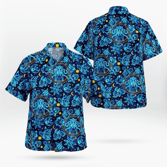 Pokemon Stars Hawaiian Shirt - Moonbestprint