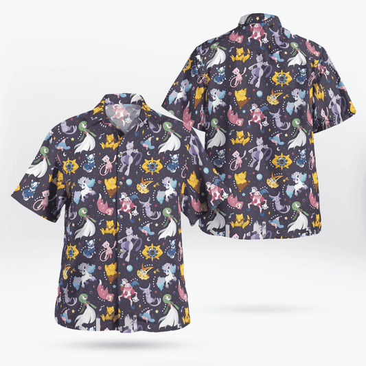 Psychic Type Pokemon Hawaiian Shirt - Moonbestprint