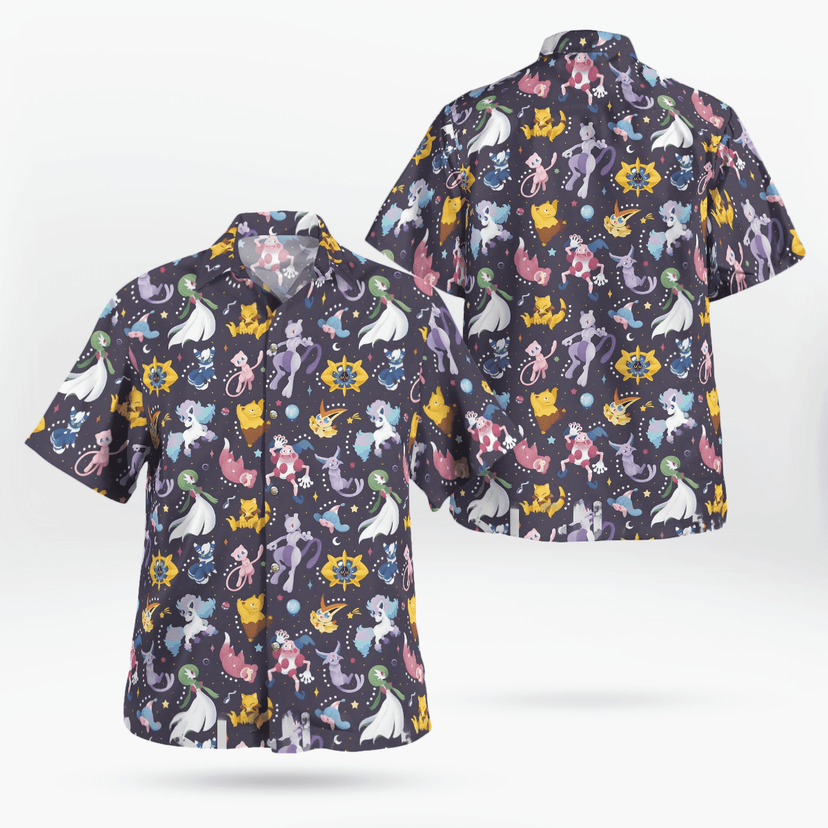 Psychic Type Pokemon Hawaiian Shirt – Moonbestprint