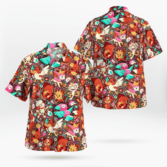 Normal System Pokemon Hawaiian Shirt - Moonbestprint