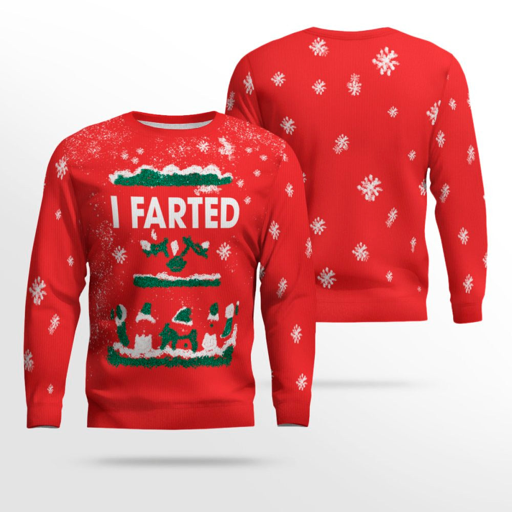 I Farted Ugly Christmas Sweater – Moonbestprint