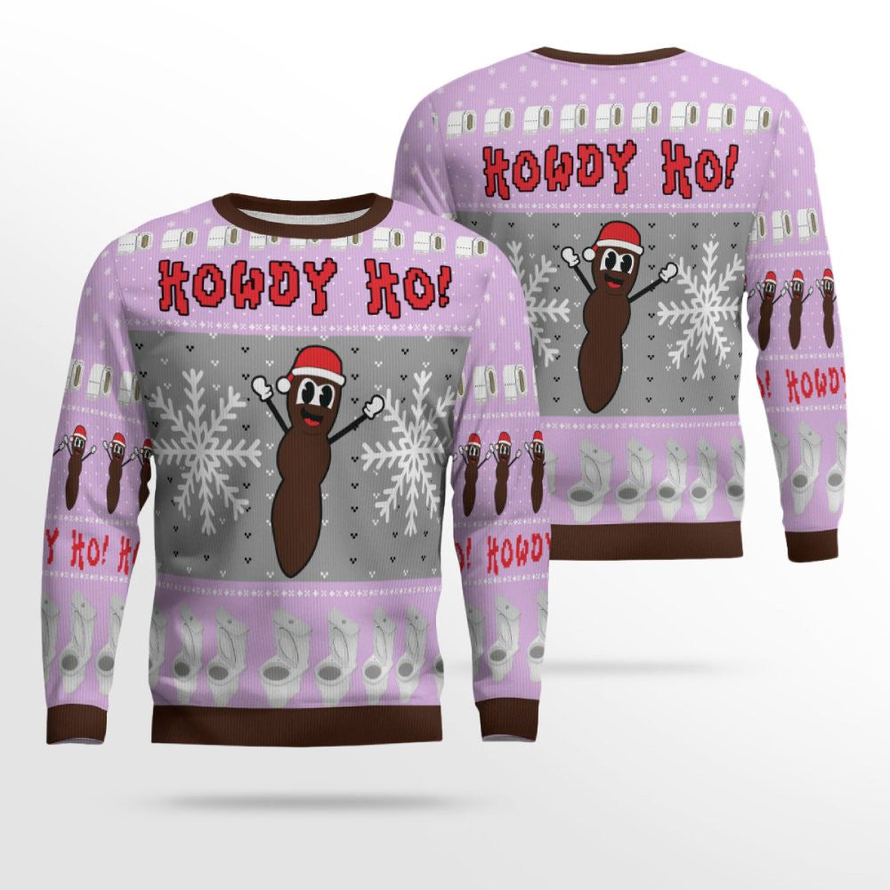 Howdy Ho Ugly Christmas Sweater Dreamy Lavender – Moonbestprint