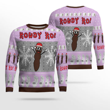 Howdy Ho Ugly Christmas Sweater Dreamy Lavender – Moonbestprint