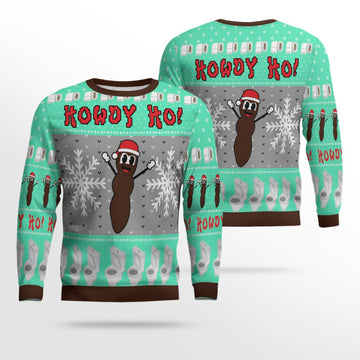 Howdy Ho Ugly Christmas Sweater Seafoam Green – Moonbestprint