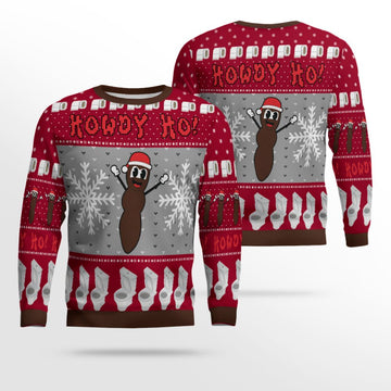 Howdy Ho Ugly Christmas Sweater Burgundy – Moonbestprint