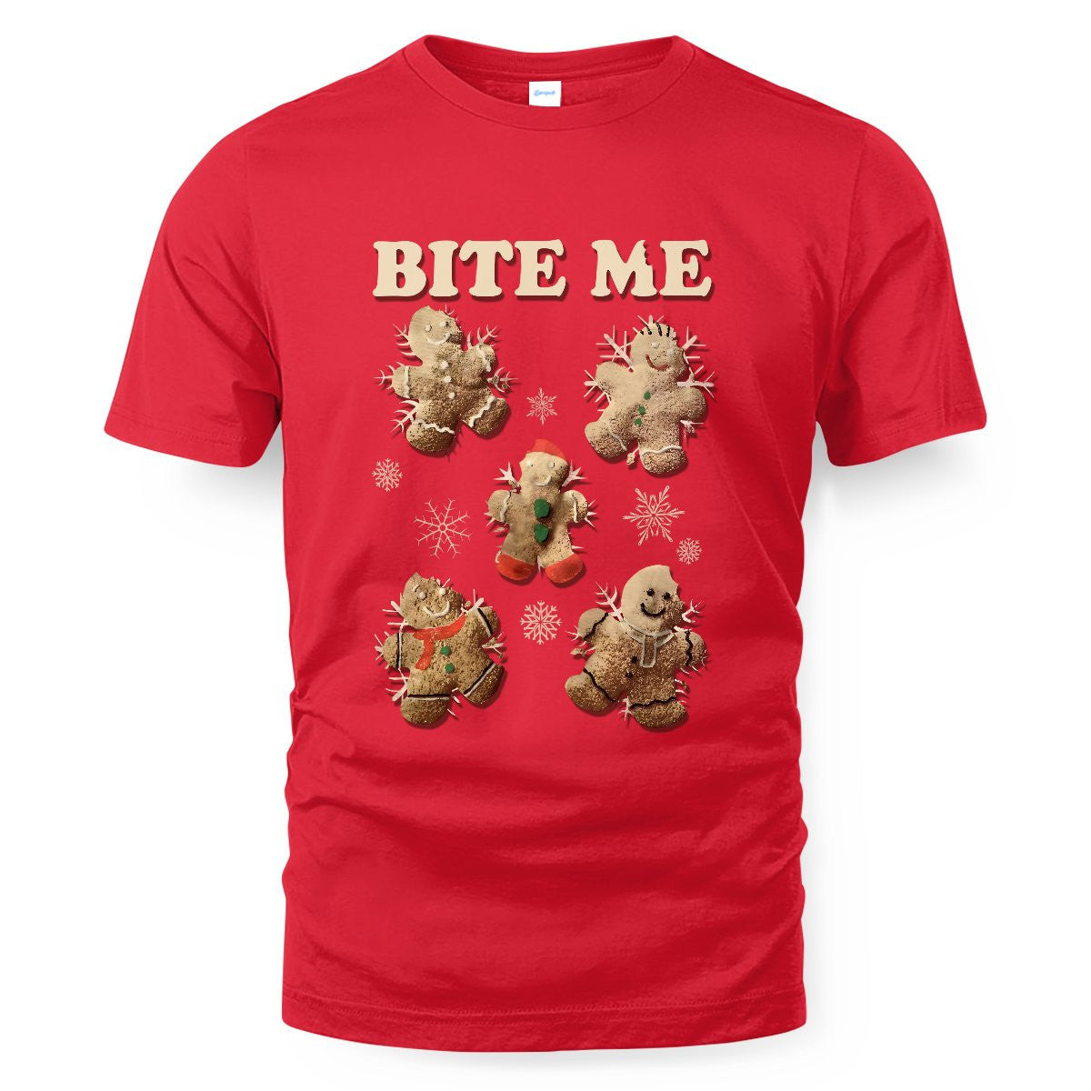 Gingerbread Man Bite Me Christmas Sweater Shirt – Moonbestprint
