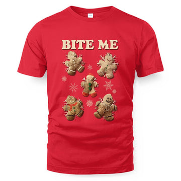 Gingerbread Man Bite Me Christmas Sweater Shirt – Moonbestprint
