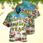 Christmas Happy New Year Snow Merry Christmas Hawaiian Shirt Gifts For Boyfriend – Moonbestprint