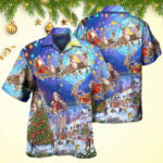 Christmas Santa Claus Snow Night Village Hawaiian Shirt Things To Get For Christmas – Moonbestprint