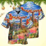 Lighthouse Christmas Santa Christmas Hawaiian Shirt Holiday Gifts For Men's – Moonbestprint