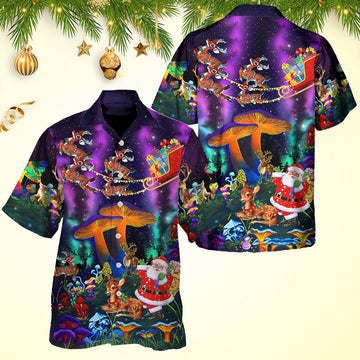 Santa Reindeer Christmas Hawaiian Shirt Best Christmas Gifts For Men Husband – Moonbestprint