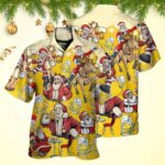 Beer Santa Funny Christmas Merry Xmas Hawaiian Shirt Christmas Hawaiian Shirt Men's – Moonbestprint