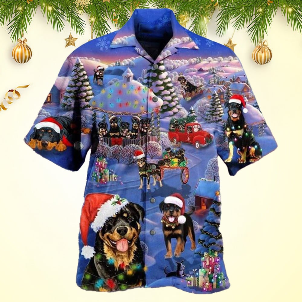 Rottweilers Christmas Hawaiian Shirt Men's WoMen's Best Christmas Gifts 2026 – Moonbestprint