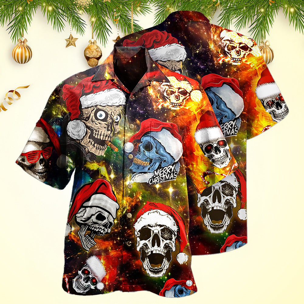 Skull Love Christmas Hawaiian Shirt Christmas Hawaiian Shirt Men's WoMen's – Moonbestprint