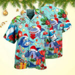 Shark Love Christmas Hawaiian Shirts For Men Christmas Gifts For Boyfriend – Moonbestprint